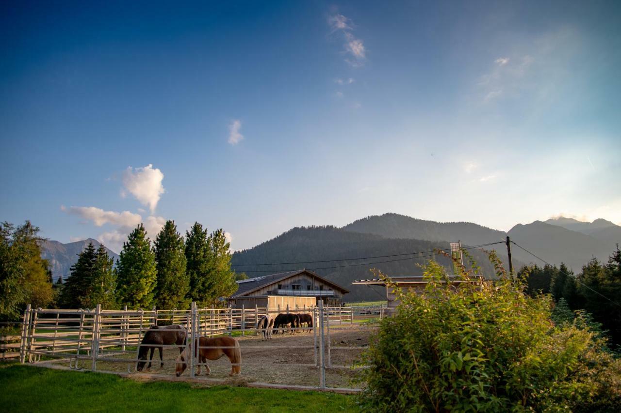 Reiterhof Berggut Gaicht Nesselwängle Exterior foto